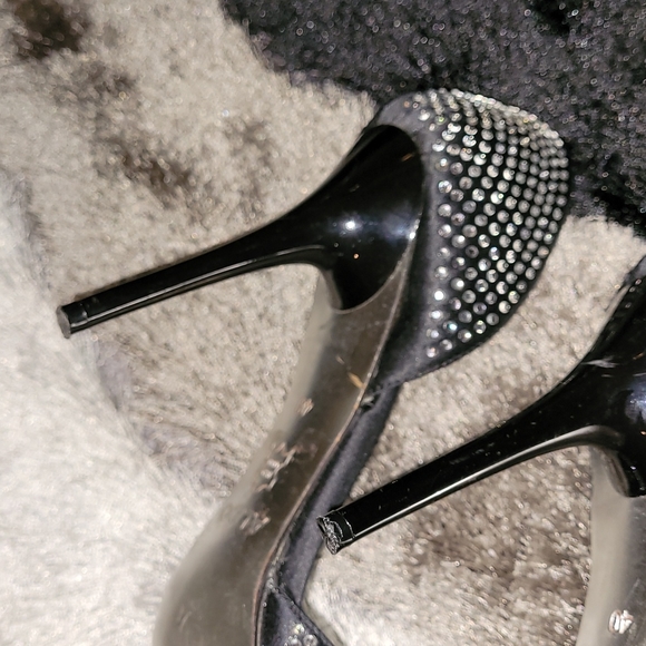 💕Aldo Black and Bling Open Toe Sandals - Size 10💕 - Picture 10 of 10